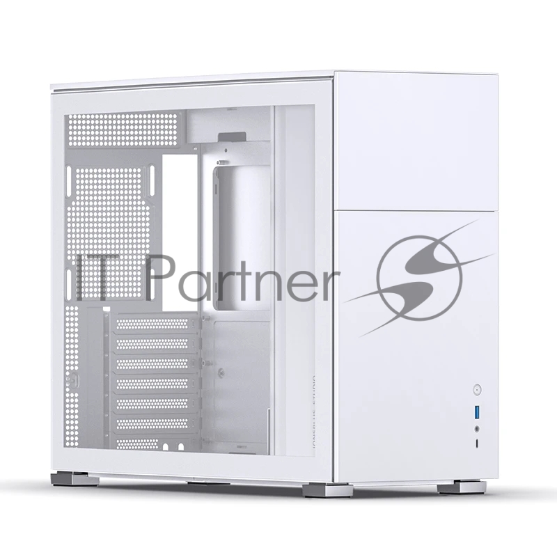 Корпус без блока питания Case JONSBO D41 STD, Midi-Tower, TG, no fan, 1xUSB-A 3.2 + 1xUSB-C 3.2, ATX, mATX White