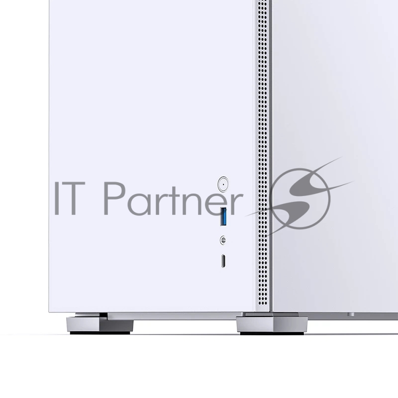 Корпус без блока питания Case JONSBO D41 STD, Midi-Tower, TG, no fan, 1xUSB-A 3.2 + 1xUSB-C 3.2, ATX, mATX White