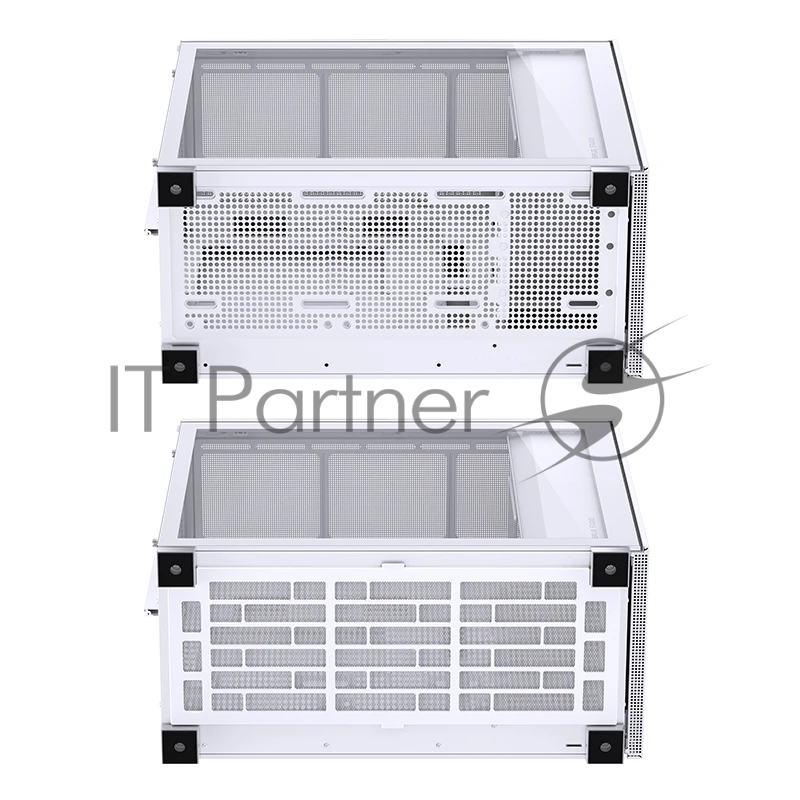 Корпус без блока питания Case JONSBO D41 STD, Midi-Tower, TG, no fan, 1xUSB-A 3.2 + 1xUSB-C 3.2, ATX, mATX White