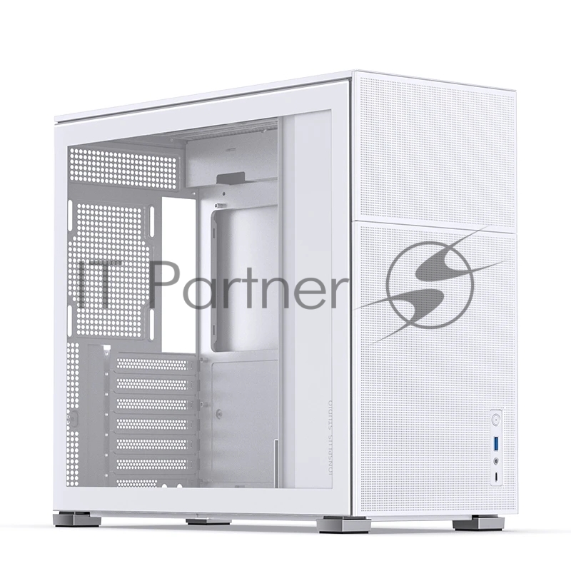 Корпус без блока питания Case JONSBO D41 MESH, Midi-Tower, TG, no fan, 1xUSB-A 3.2 + 1xUSB-C 3.2, ATX, mATX White
