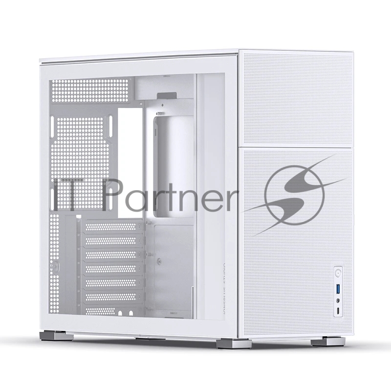 Корпус без блока питания Case JONSBO D41 MESH, Midi-Tower, TG, no fan, 1xUSB-A 3.2 + 1xUSB-C 3.2, ATX, mATX White