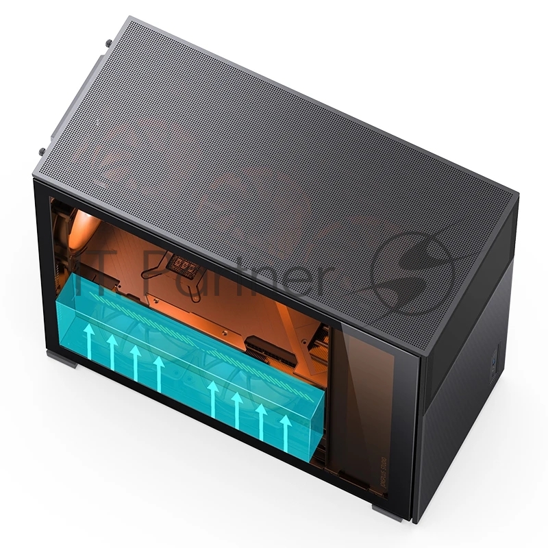 Корпус без блока питания Case JONSBO D41 MESH SCREEN, Midi-Tower, TG, no fan, 1xUSB-A 3.2 + 1xUSB-C 3.2, ATX, mATX Black