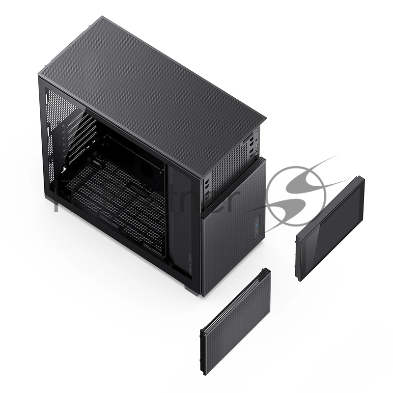 Корпус без блока питания Case JONSBO D41 MESH SCREEN, Midi-Tower, TG, no fan, 1xUSB-A 3.2 + 1xUSB-C 3.2, ATX, mATX Black