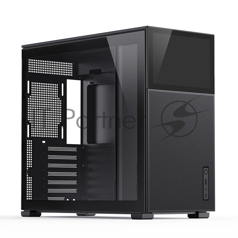 Корпус без блока питания Case JONSBO D41 MESH SCREEN, Midi-Tower, TG, no fan, 1xUSB-A 3.2 + 1xUSB-C 3.2, ATX, mATX Black
