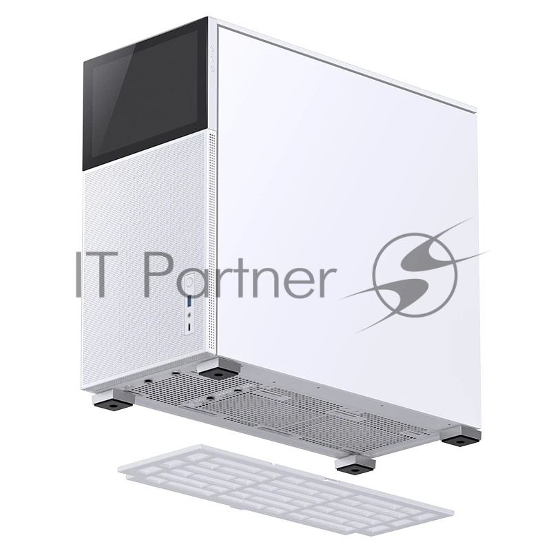 Корпус без блока питания Case JONSBO D41 MESH SCREEN, Midi-Tower, TG, no fan, 1xUSB-A 3.2 + 1xUSB-C 3.2, ATX, mATX White