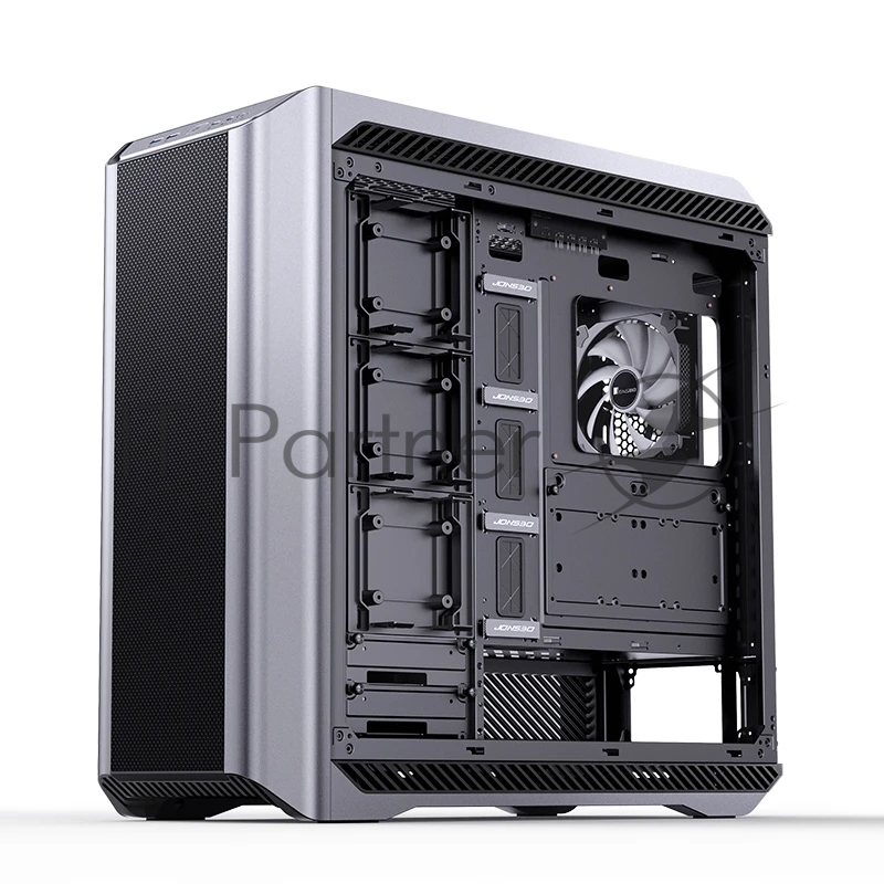 Корпус без блока питания Case JONSBO D500, Full-Tower, TG, 3x140mm ARGB, 2xUSB-A 3.2 + 1xUSB-C 3.2, E-ATX, ATX, mATX, mITX Silver