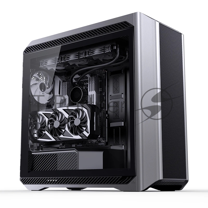 Корпус без блока питания Case JONSBO D500, Full-Tower, TG, 3x140mm ARGB, 2xUSB-A 3.2 + 1xUSB-C 3.2, E-ATX, ATX, mATX, mITX Silver