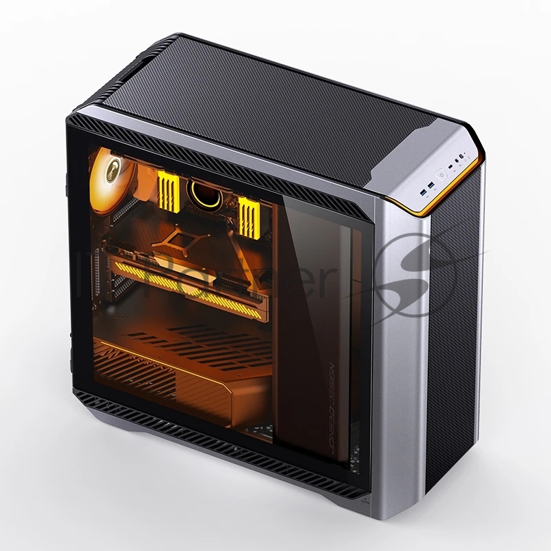 Корпус без блока питания Case JONSBO D500, Full-Tower, TG, 3x140mm ARGB, 2xUSB-A 3.2 + 1xUSB-C 3.2, E-ATX, ATX, mATX, mITX Silver