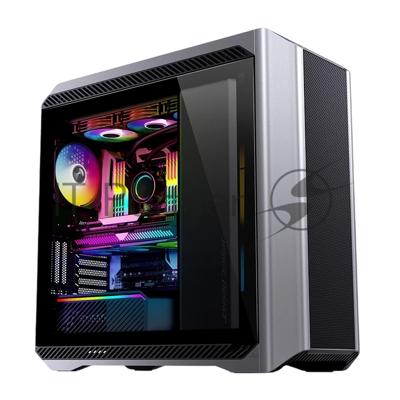 Корпус без блока питания Case JONSBO D500, Full-Tower, TG, 3x140mm ARGB, 2xUSB-A 3.2 + 1xUSB-C 3.2, E-ATX, ATX, mATX, mITX Silver