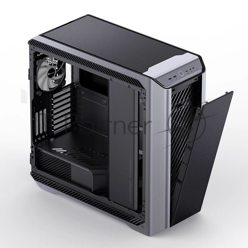 Корпус без блока питания Case JONSBO D500, Full-Tower, TG, 3x140mm ARGB, 2xUSB-A 3.2 + 1xUSB-C 3.2, E-ATX, ATX, mATX, mITX Silver