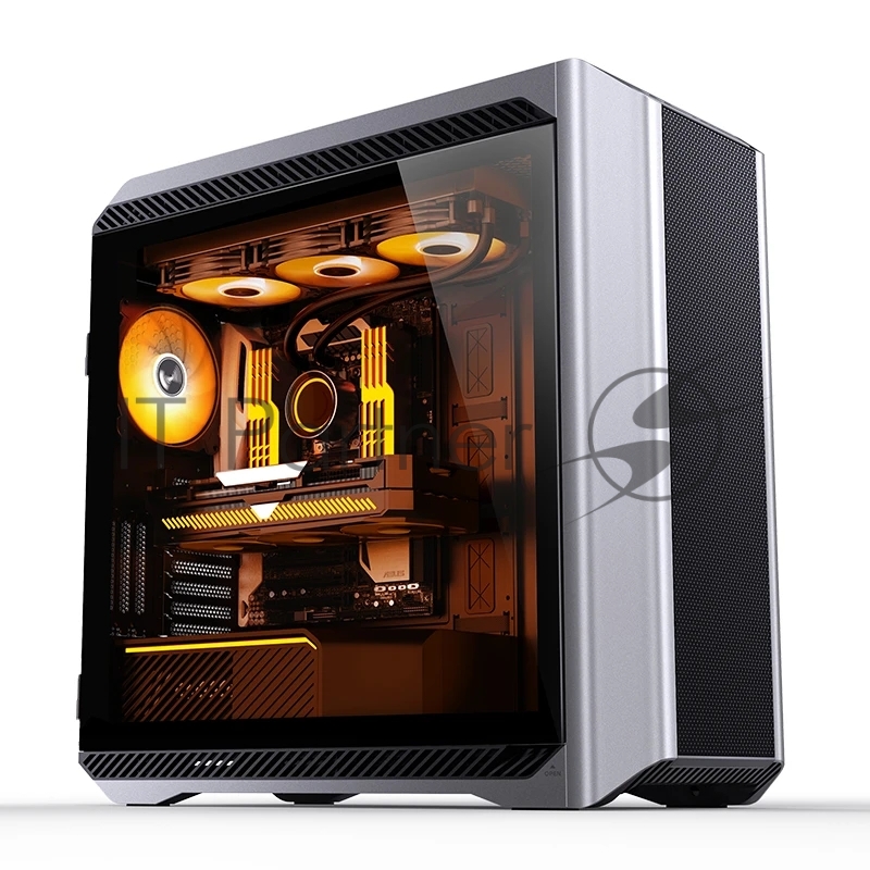 Корпус без блока питания Case JONSBO D500, Full-Tower, TG, 3x140mm ARGB, 2xUSB-A 3.2 + 1xUSB-C 3.2, E-ATX, ATX, mATX, mITX Silver