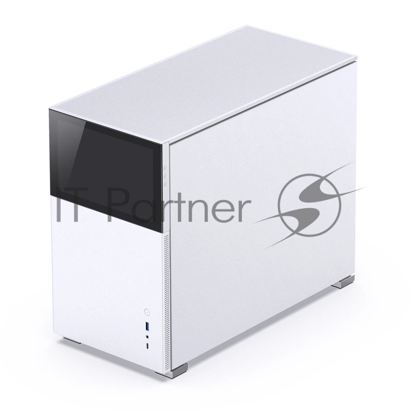 Корпус без блока питания Case JONSBO D31 STD SCREEN, Mini-Tower, TG, no fans, 1xUSB-A 3.2 + 1xUSB-C 3.2, mATX, mDTX, mITX White