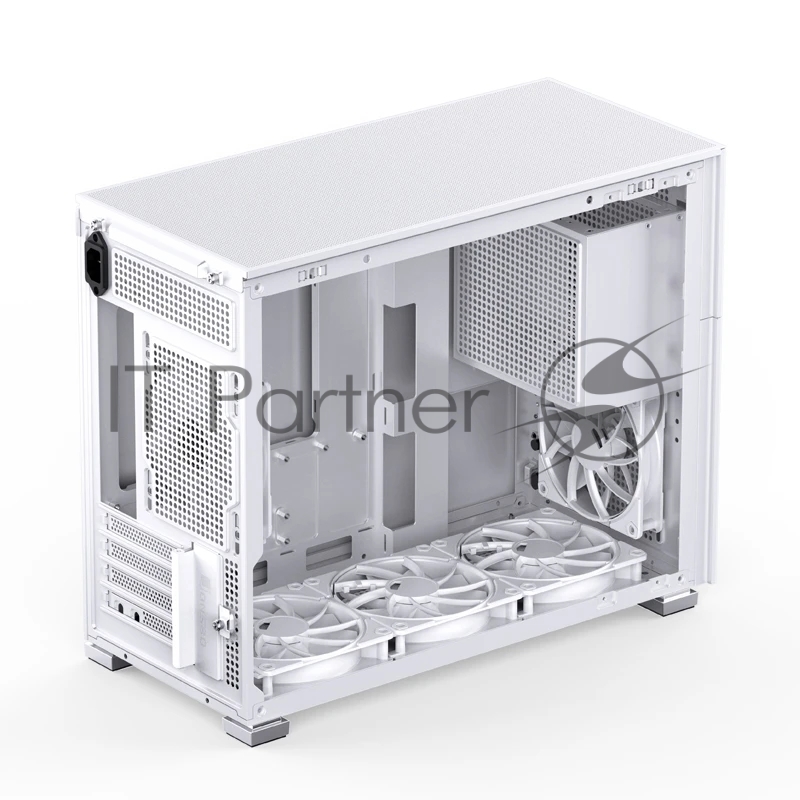 Корпус без блока питания Case JONSBO D31 STD SCREEN, Mini-Tower, TG, no fans, 1xUSB-A 3.2 + 1xUSB-C 3.2, mATX, mDTX, mITX White