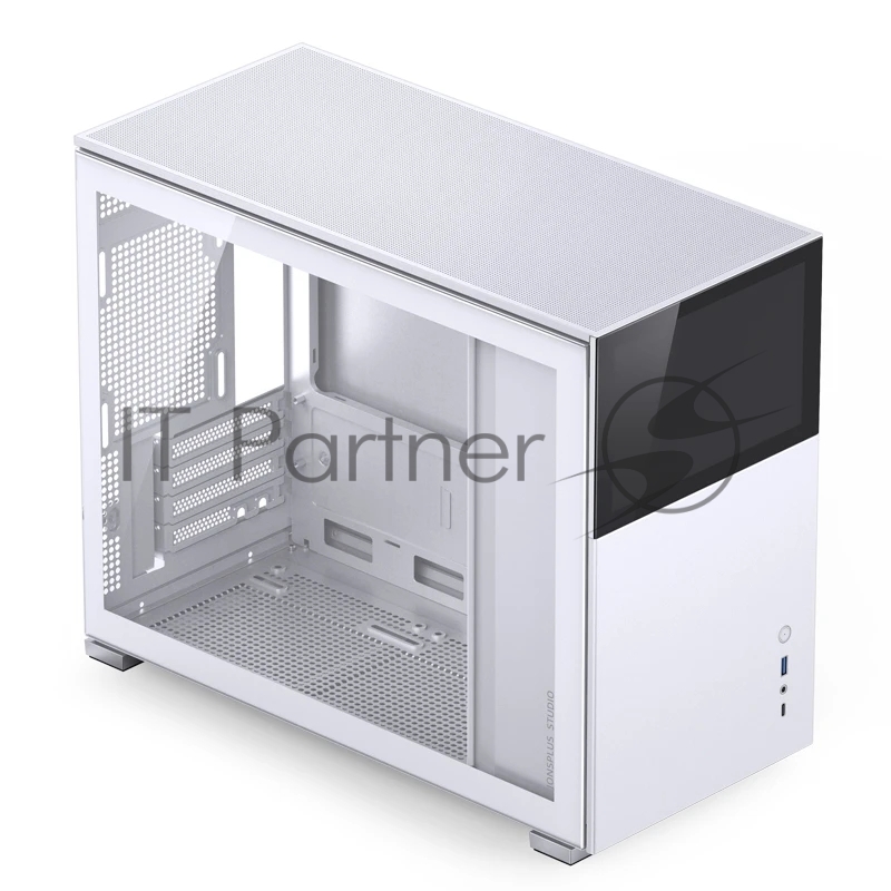 Корпус без блока питания Case JONSBO D31 STD SCREEN, Mini-Tower, TG, no fans, 1xUSB-A 3.2 + 1xUSB-C 3.2, mATX, mDTX, mITX White