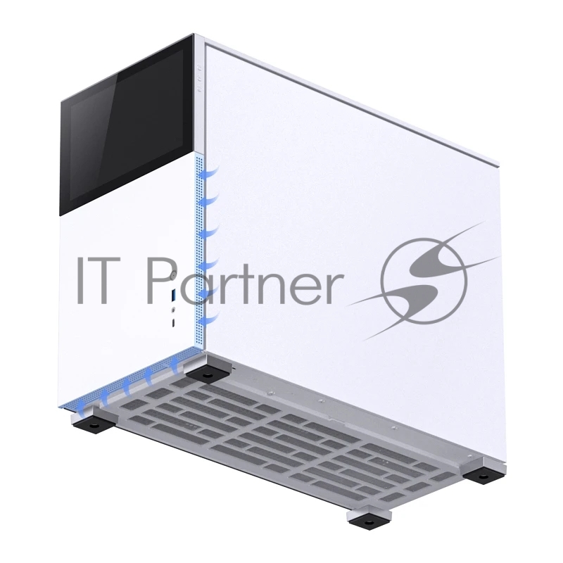 Корпус без блока питания Case JONSBO D31 STD SCREEN, Mini-Tower, TG, no fans, 1xUSB-A 3.2 + 1xUSB-C 3.2, mATX, mDTX, mITX White