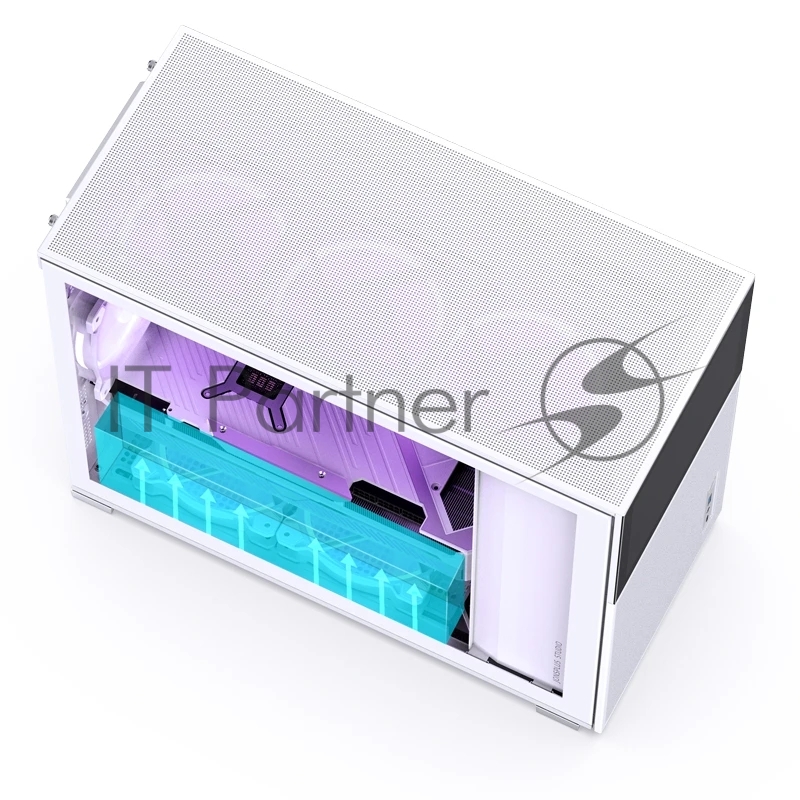 Корпус без блока питания Case JONSBO D31 MESH SCREEN, Mini-Tower, TG, no fans, 1xUSB-A 3.0 + 1xUSB-C 3.2, mATX, mDTX, mITX White