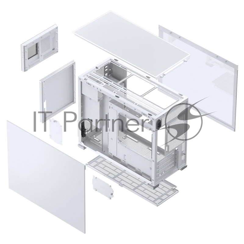 Корпус без блока питания Case JONSBO D31 MESH SCREEN, Mini-Tower, TG, no fans, 1xUSB-A 3.0 + 1xUSB-C 3.2, mATX, mDTX, mITX White