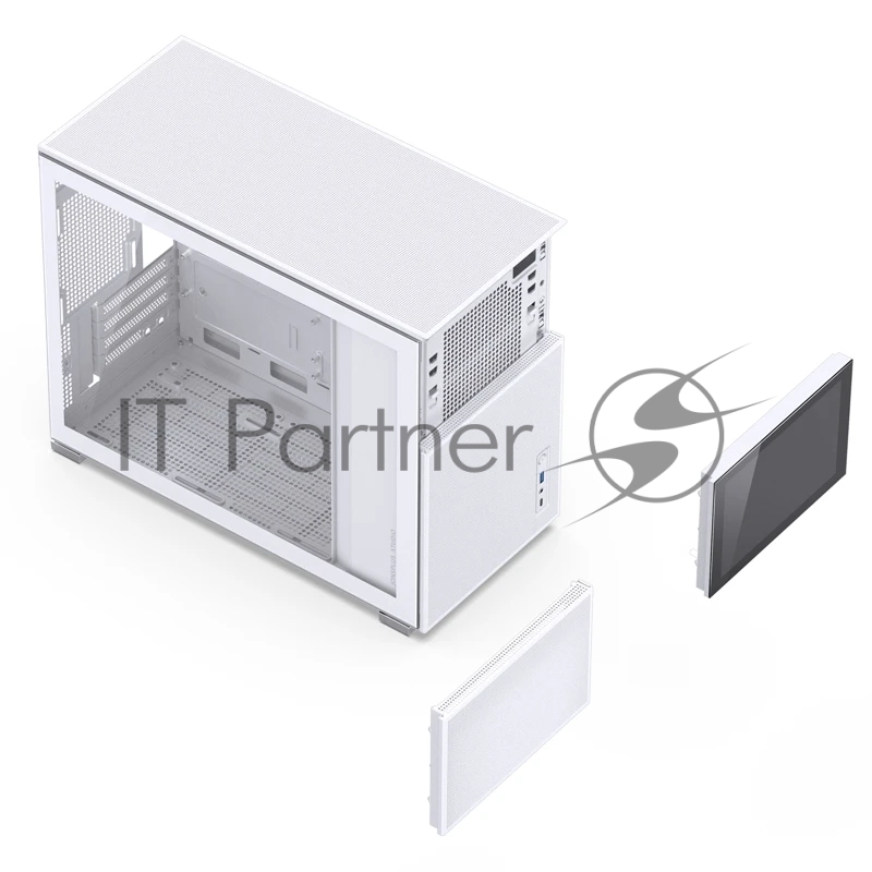 Корпус без блока питания Case JONSBO D31 MESH SCREEN, Mini-Tower, TG, no fans, 1xUSB-A 3.0 + 1xUSB-C 3.2, mATX, mDTX, mITX White