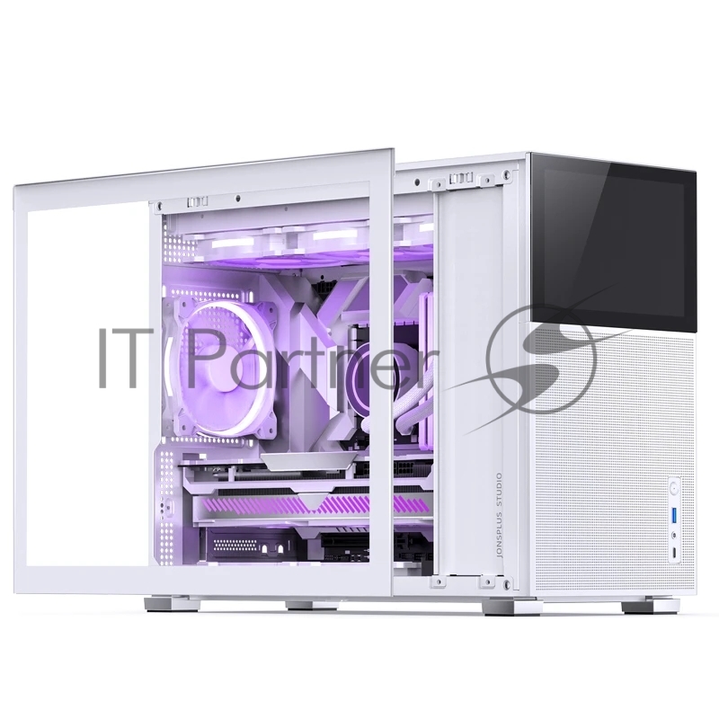 Корпус без блока питания Case JONSBO D31 MESH SCREEN, Mini-Tower, TG, no fans, 1xUSB-A 3.0 + 1xUSB-C 3.2, mATX, mDTX, mITX White