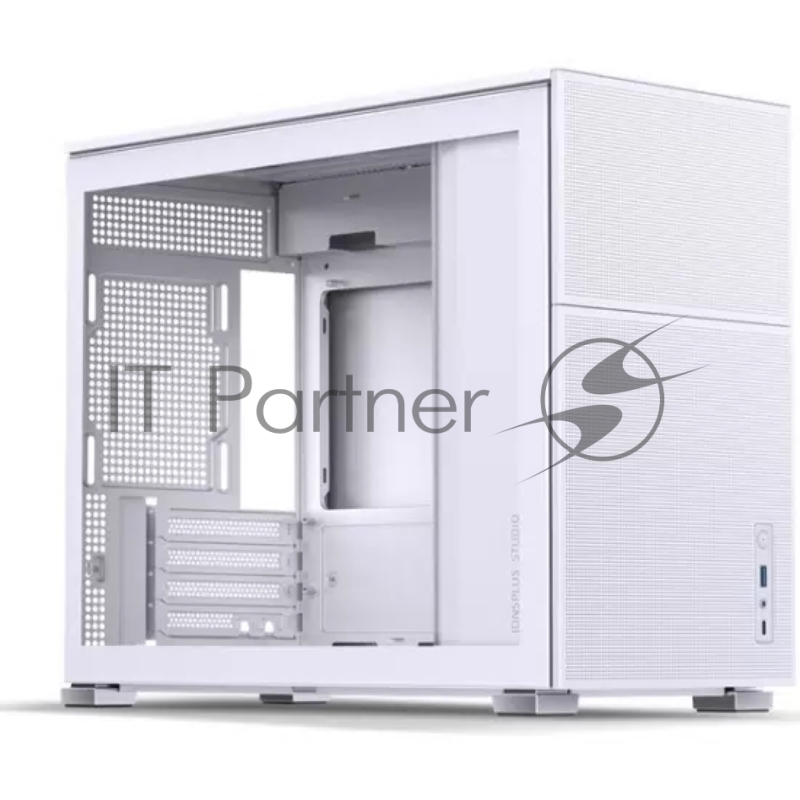 Корпус без блока питания Case JONSBO D31 MESH, Mini-Tower, TG, no fan, 1xUSB-A 3.2 + 1xUSB-C 3.2, mATX, mDTX, mITX White