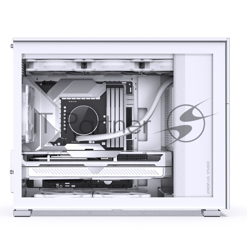 Корпус без блока питания Case JONSBO D31 MESH, Mini-Tower, TG, no fan, 1xUSB-A 3.2 + 1xUSB-C 3.2, mATX, mDTX, mITX White