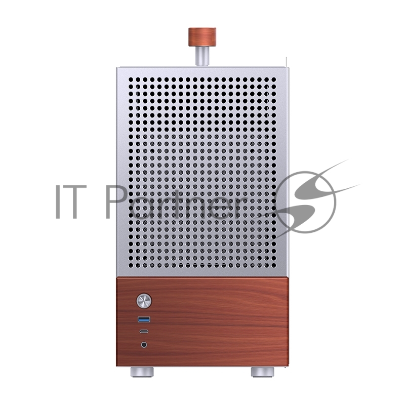 Корпус без блока питания Case JONSBO T6, Desktop SFF, TG, no fan, 1xUSB-A 3.2 + 1xUSB-C 3.2, mITX Silver