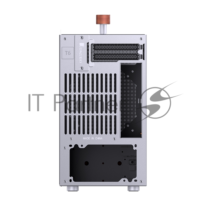 Корпус без блока питания Case JONSBO T6, Desktop SFF, TG, no fan, 1xUSB-A 3.2 + 1xUSB-C 3.2, mITX Silver