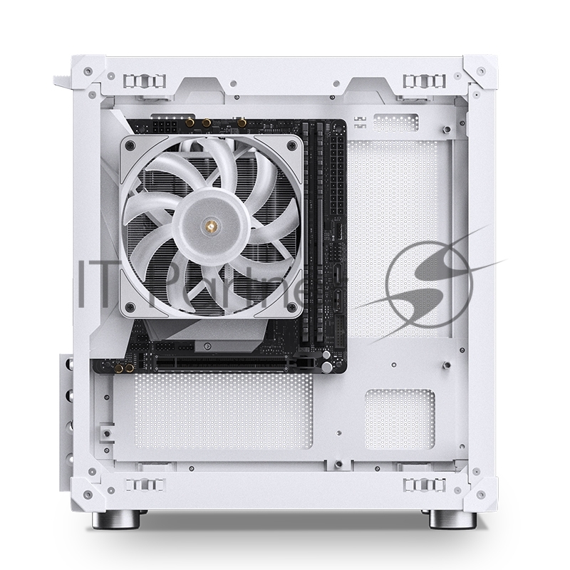 Корпус без блока питания Case JONSBO C6-ITX, Micro-Tower, no fan, 1xUSB-A 3.0 + 1xUSB-C 3.1, mDTX, mITX White