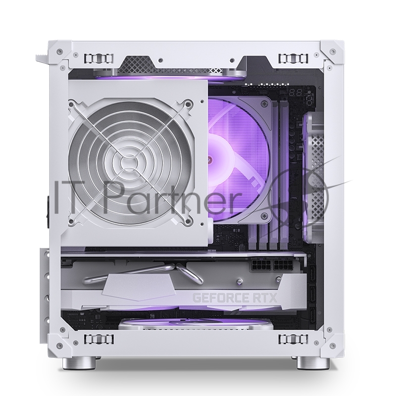 Корпус без блока питания Case JONSBO C6-ITX, Micro-Tower, no fan, 1xUSB-A 3.0 + 1xUSB-C 3.1, mDTX, mITX White