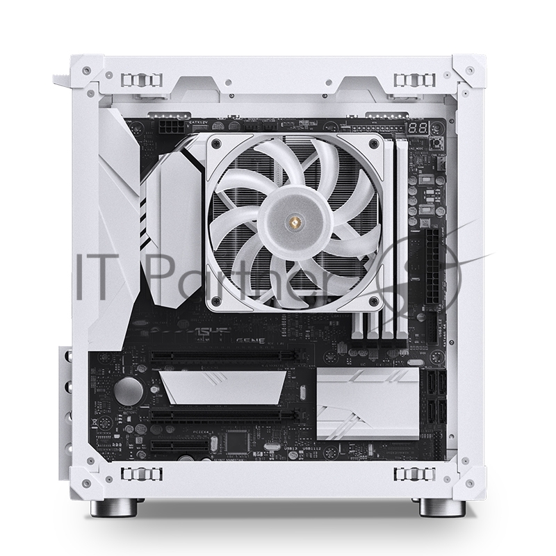 Корпус без блока питания Case JONSBO C6-ITX, Micro-Tower, no fan, 1xUSB-A 3.0 + 1xUSB-C 3.1, mDTX, mITX White