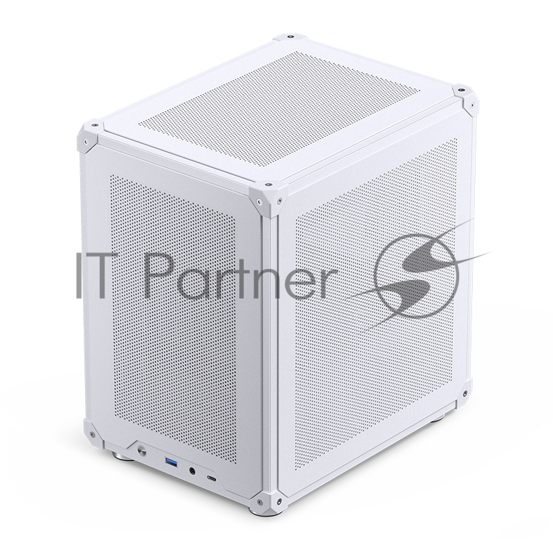 Корпус без блока питания Case JONSBO C6-ITX, Micro-Tower, no fan, 1xUSB-A 3.0 + 1xUSB-C 3.1, mDTX, mITX White
