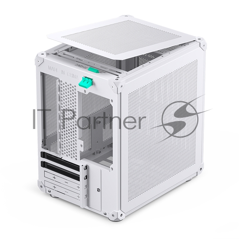 Корпус без блока питания Case JONSBO C6-ITX, Micro-Tower, no fan, 1xUSB-A 3.0 + 1xUSB-C 3.1, mDTX, mITX White