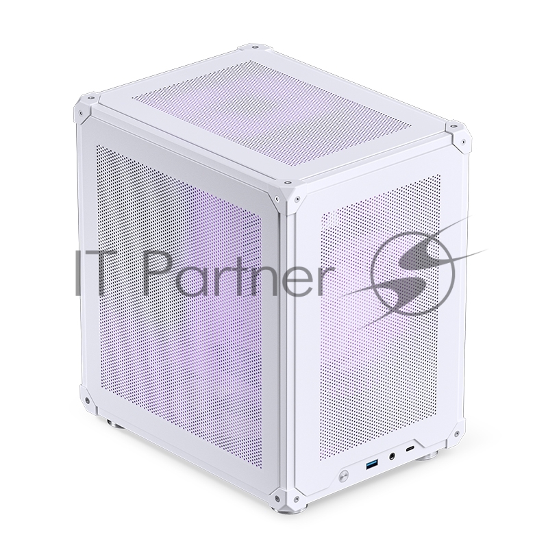 Корпус без блока питания Case JONSBO C6-ITX, Micro-Tower, no fan, 1xUSB-A 3.0 + 1xUSB-C 3.1, mDTX, mITX White