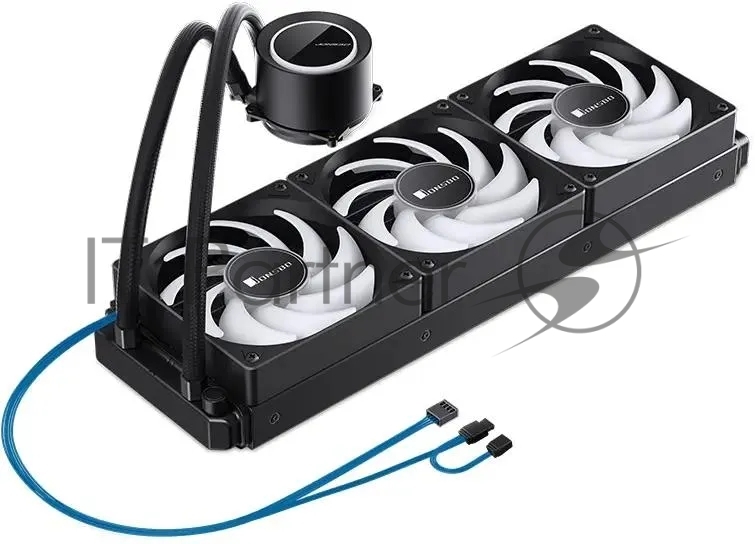 Система жидкостного охлаждения/ Water Cooling System JONSBO TG-360 Black (300W, 360mm, Black, ARGB/ Fans: 3x120mm, 66.19CFM, 35.4dBA, 1800RPM/ Pump height 72mm, 30dBA, 2400RPM, Rad thickness 27mm/ S: 1700, 1200, 115X, AM5, AM4)