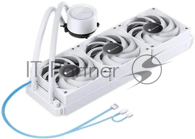 Система жидкостного охлаждения/ Water Cooling System JONSBO TG-360 White (300W, 360mm, White, ARGB/ Fans: 3x120mm, 66.19CFM, 35.4dBA, 1800RPM/ Pump height 72mm, 30dBA, 2400RPM, Rad thickness 27mm/ S: 1700, 1200, 115X, AM5, AM4)