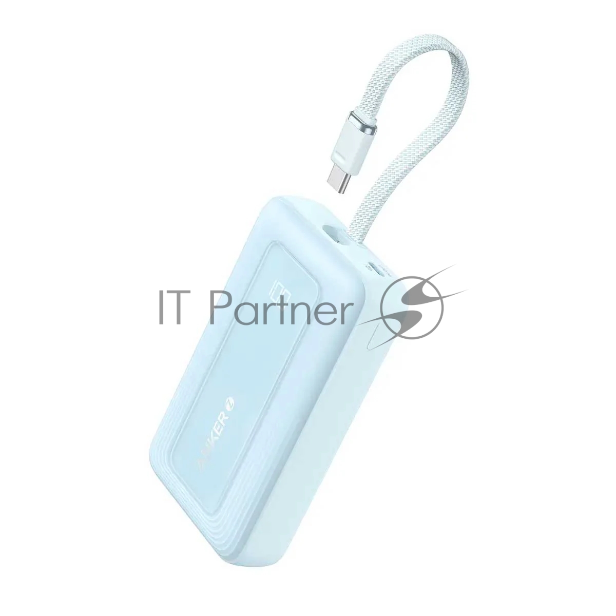 Внешний аккумулятор Anker Power Bank 10K, 30W, Built-In USB-C Cable Blue