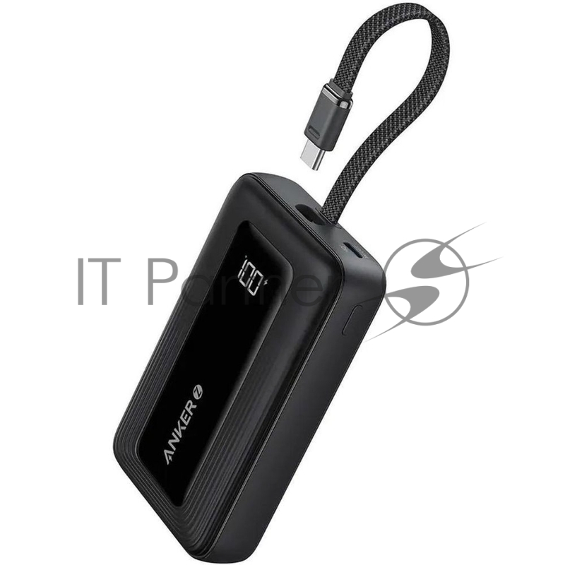 Внешний аккумулятор Anker Power Bank 20K, 30W, Built-In USB-C Cable Black