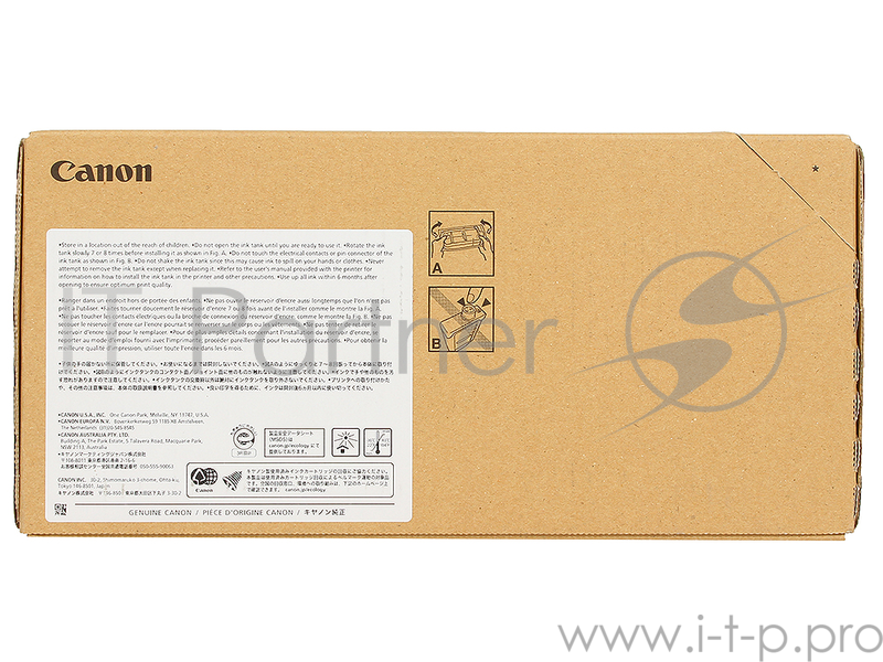 Картридж Canon PFI-707 BK для плоттера iPF830/840/850. Чёрный. 700 мл.
