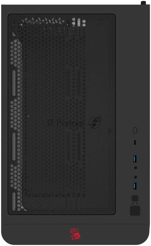 Корпус Bloody BD-CC113 черный без БП ATX 10x120mm 2xUSB3.0 audio bott PSU