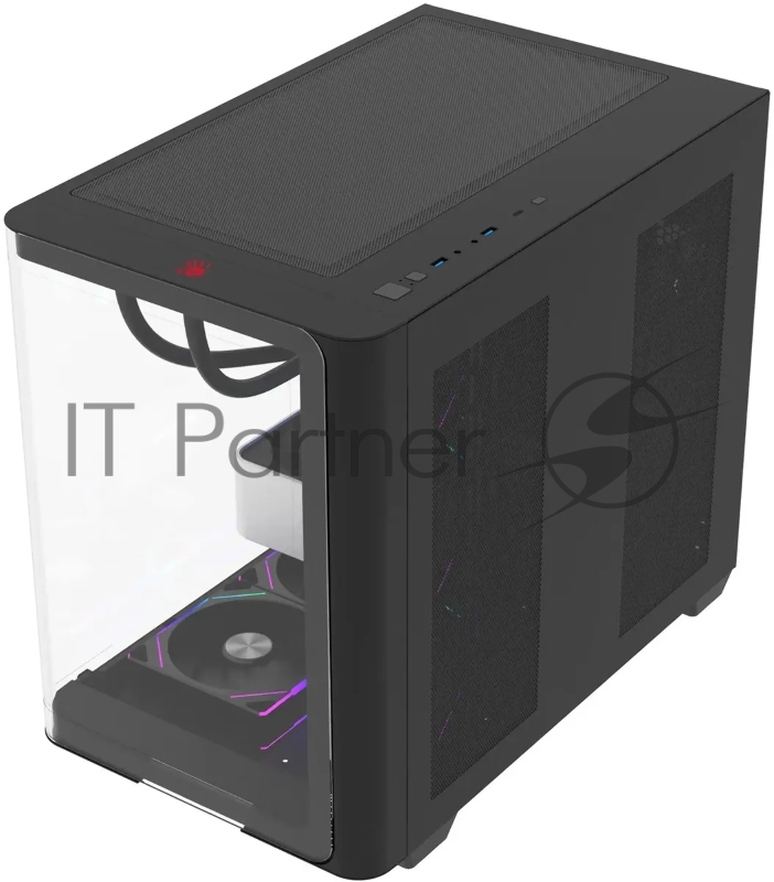 Корпус Bloody BD-CC113 черный без БП ATX 10x120mm 2xUSB3.0 audio bott PSU