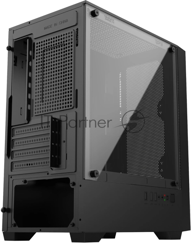 Корпус Оклик OCC-MN307 черный без БП mATX 8x120mm 2xUSB2.0 1xUSB3.0 audio bott PSU