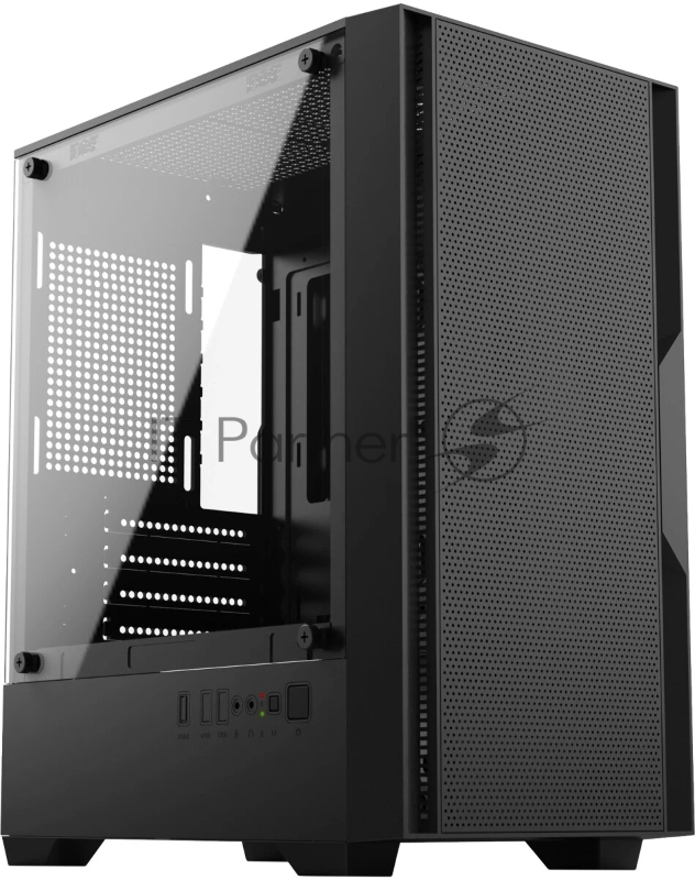 Корпус Оклик OCC-MN307 черный без БП mATX 8x120mm 2xUSB2.0 1xUSB3.0 audio bott PSU