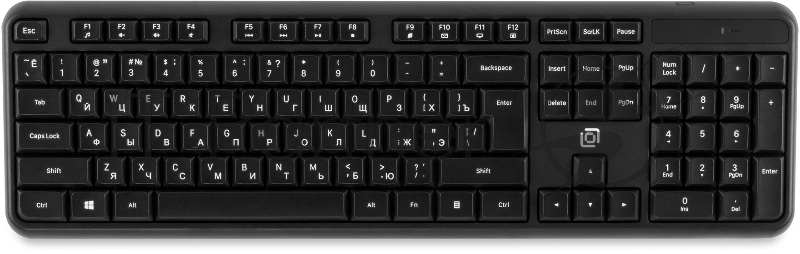 Клавиатура Оклик K888W черный USB беспроводная Multimedia (2066181)