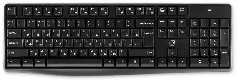 Клавиатура + мышь Оклик S260W клав:черный мышь:черный USB беспроводная Multimedia (2066170)