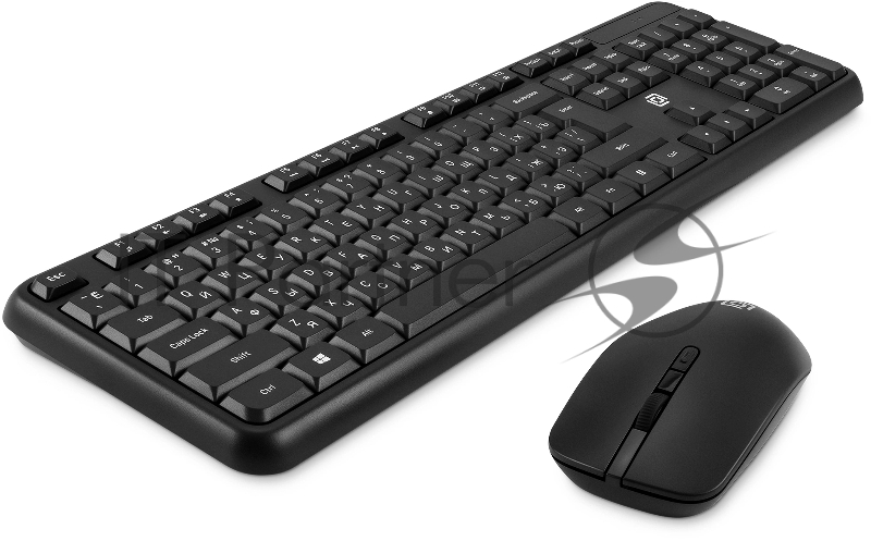 Клавиатура + мышь Оклик S277W клав:черный мышь:черный USB беспроводная Multimedia (2066172)