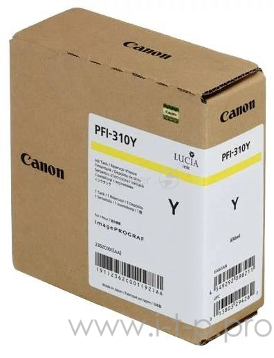 Картридж CANON PFI-310 Y желтый, 330 мл