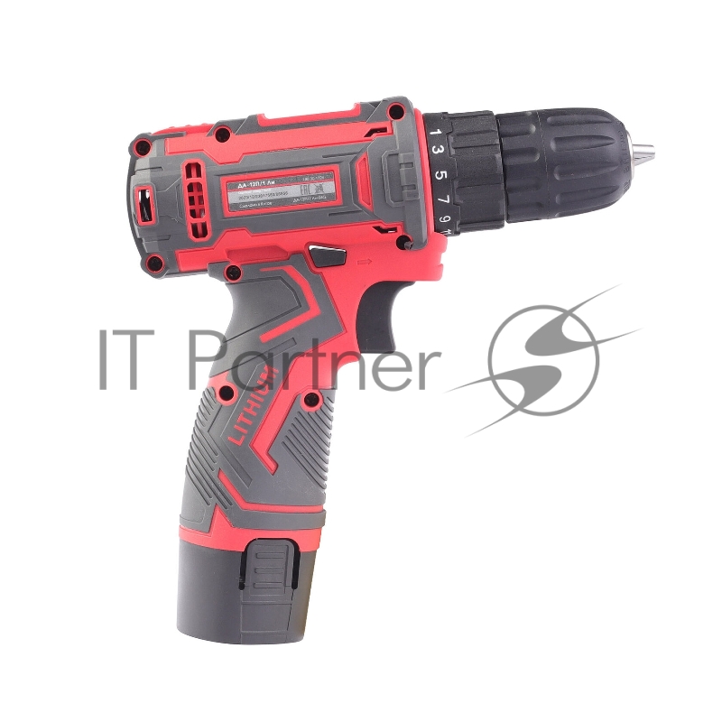 Дрель-шуруповерт аккумуляторная ПОБЕДА ДА-12П/1 Ли, 1 АКБ, 12В, 2,0 Ач, 32Нм, 1 скорость, кейс, комплект свёрел и бит