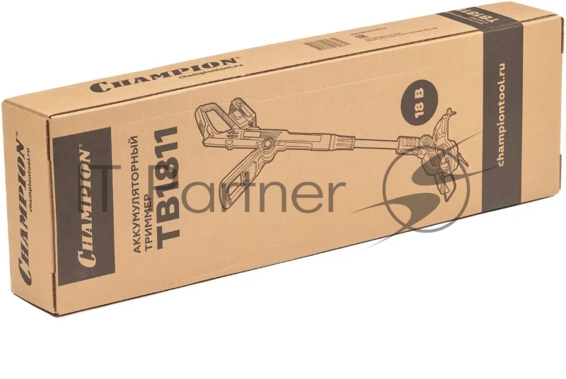 Триммер электрический Champion TB1811 аккум. неразбор.штан. реж.эл.:нож упак.:1шт.