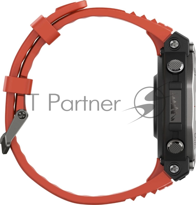 Смарт-часы Amazfit T-Rex 3 A2323 48.5мм 1.5 AMOLED корп.темно-серый рем.красный разм.брасл.:145-210мм (1746757)