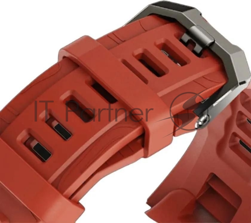 Смарт-часы Amazfit T-Rex 3 A2323 48.5мм 1.5 AMOLED корп.темно-серый рем.красный разм.брасл.:145-210мм (1746757)
